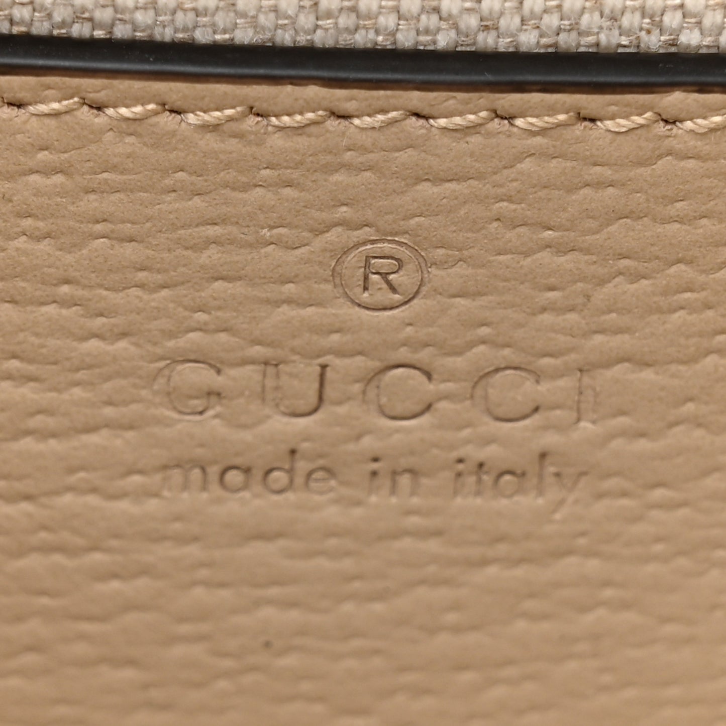 GG Supreme Monogram Textured Dollar Calfskin Web Mini Ophidia Padlock Top Handle Chain Shoulder Bag Beige Mystic White Oatmeal