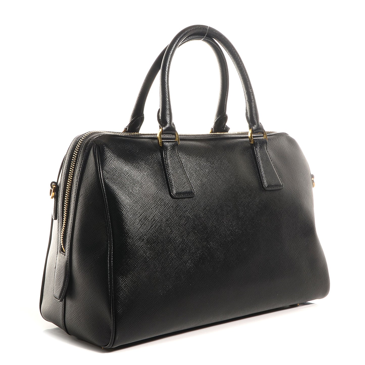 Saffiano Lux Bowler Black