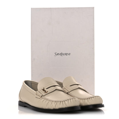 Saint Laurent Calfskin Penny Loafers 37.5  Crema Soft 12 of 12