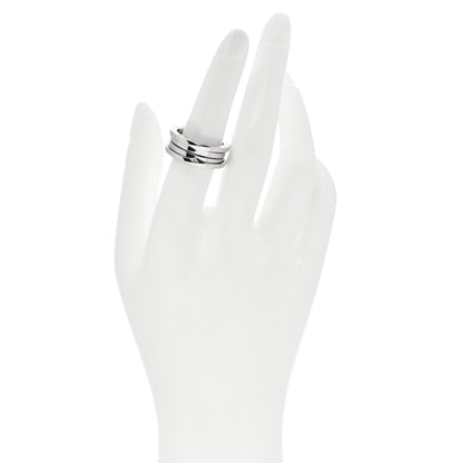 Bulgari 18K White Gold B.Zero1 Three-Band Ring 55 7.25 2 of 6