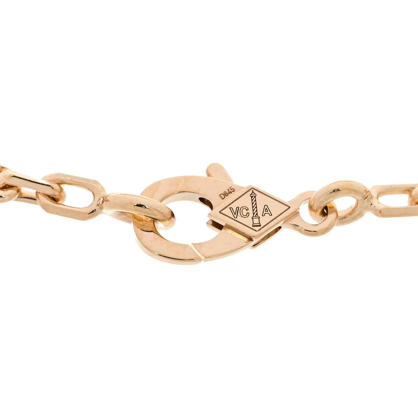 18K Yellow Gold Carnelian 5 Motifs Vintage Alhambra Bracelet
