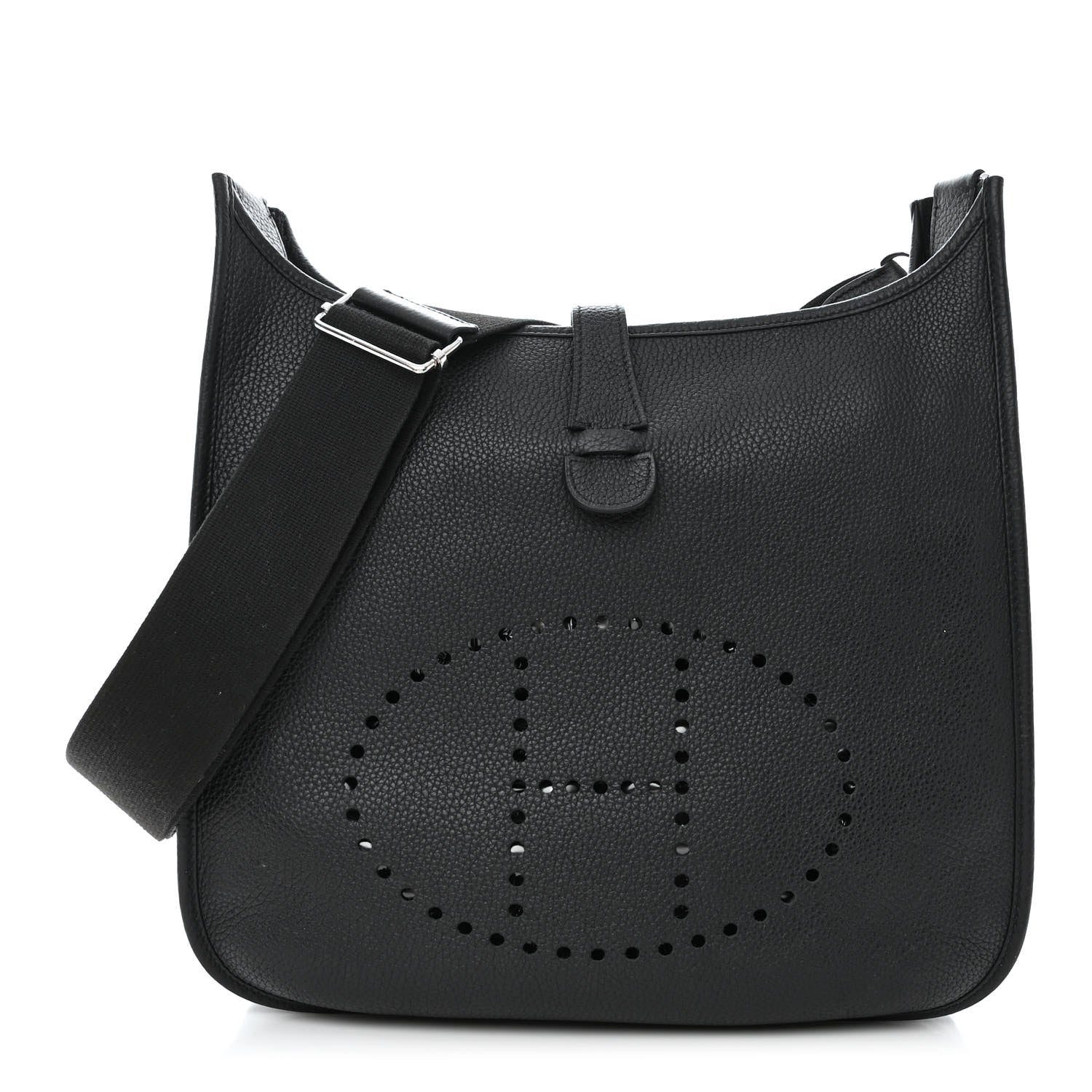 Hermes Taurillon Clemence Evelyne III GM Black 1 of 11