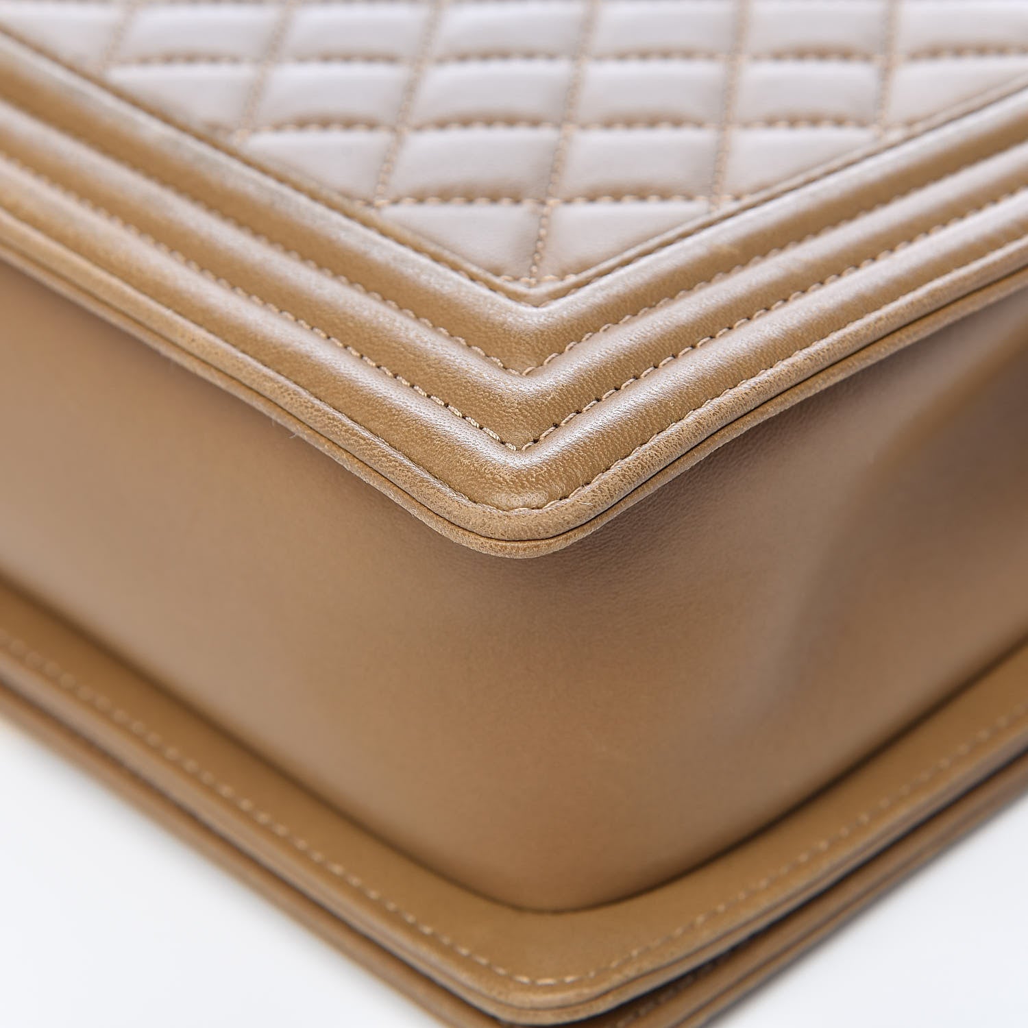 Chanel Lambskin Quilted New Medium Boy Flap Beige 15 of 16