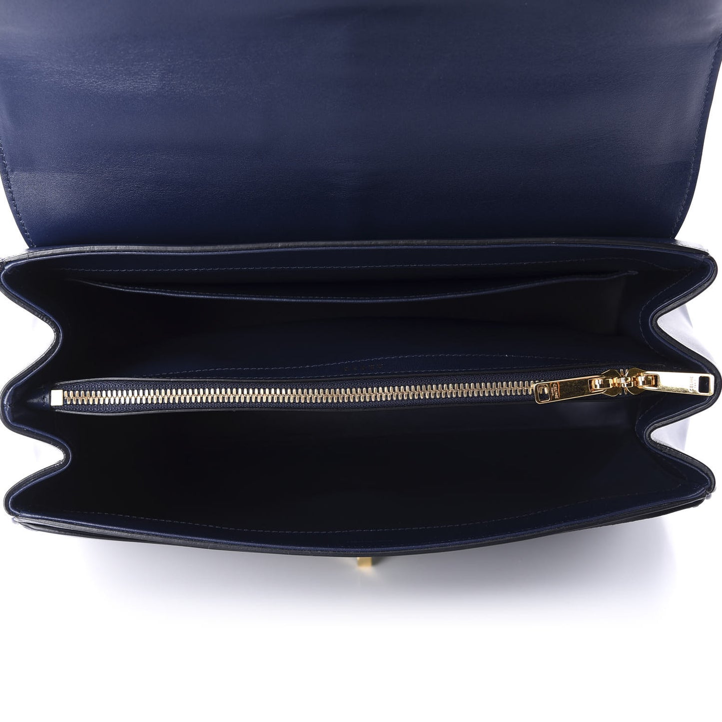 Satinated Calfskin Medium 16 Top Handle Bag Midnight