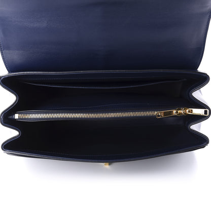Celine Satinated Calfskin Medium 16 Top Handle Bag Midnight 5 of 11