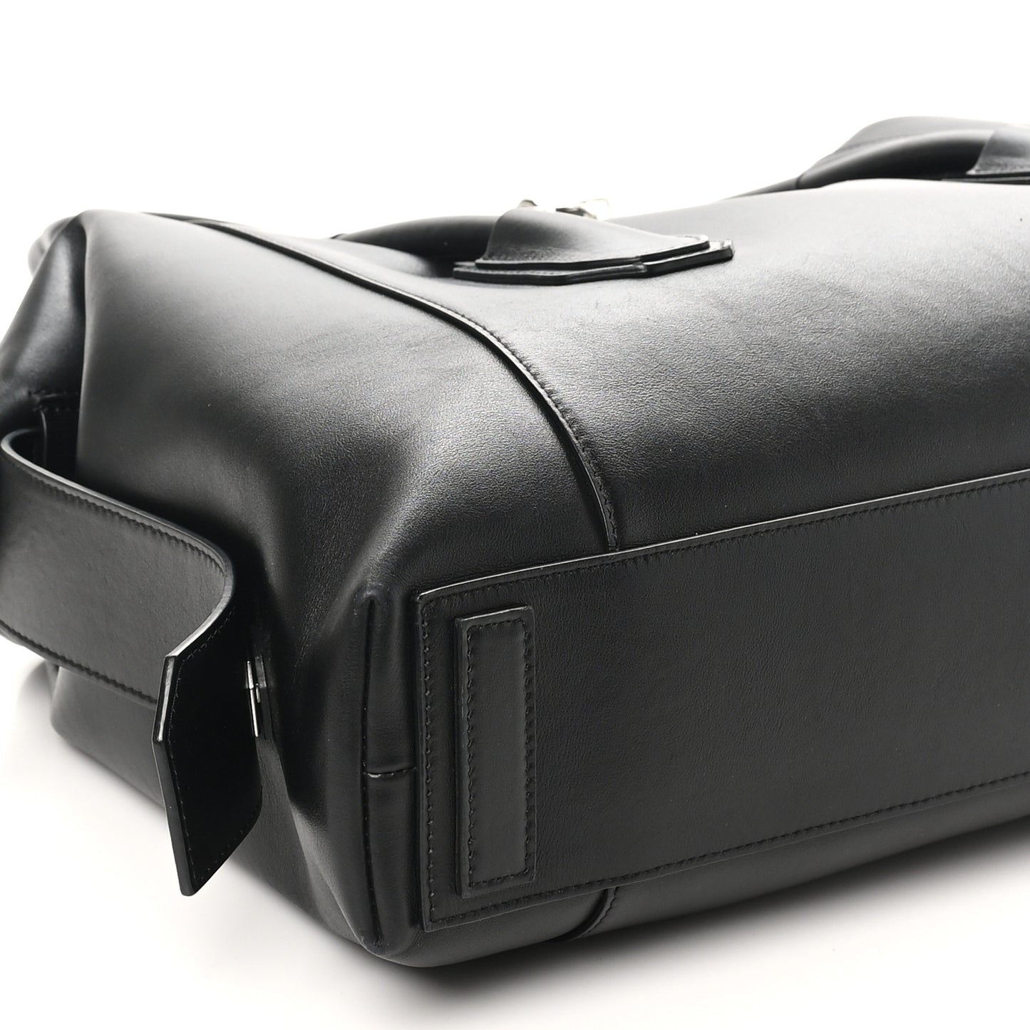 Smooth Calfskin Medium Antigona Soft Lock Duffle Bag Black