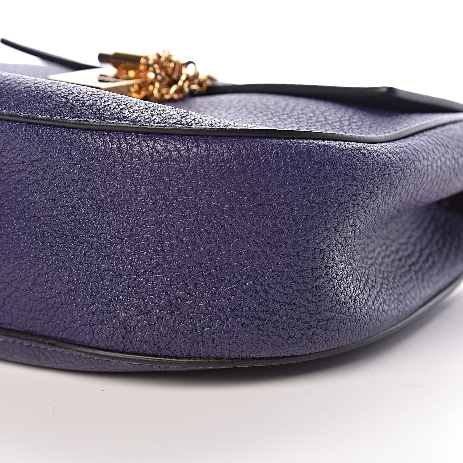 Chloe Grained Lambskin Mini Drew Shoulder Bag Royal Navy 10 of 11
