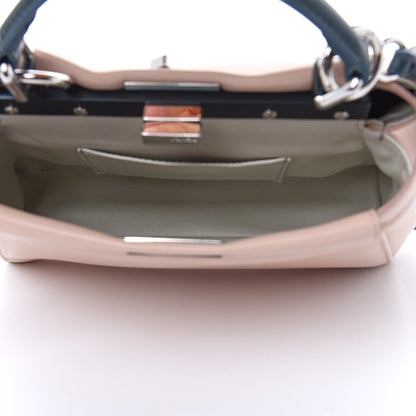Fendi Nappa Colorblock Mini Peekaboo Iconic Satchel Soap Amazzonia Opal 6 of 11