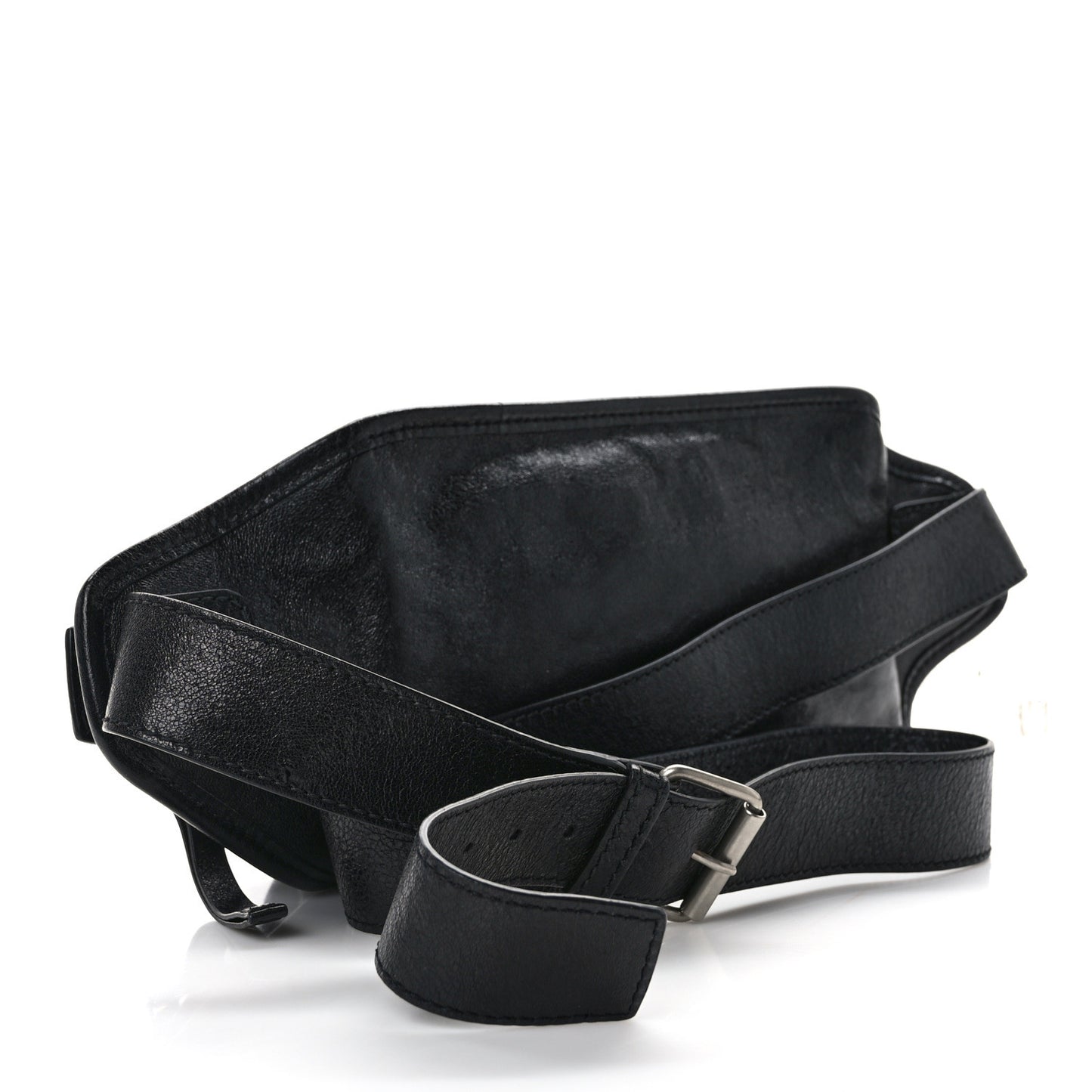 Lambskin Classic Hardware Neo Lift Hip Bag Black