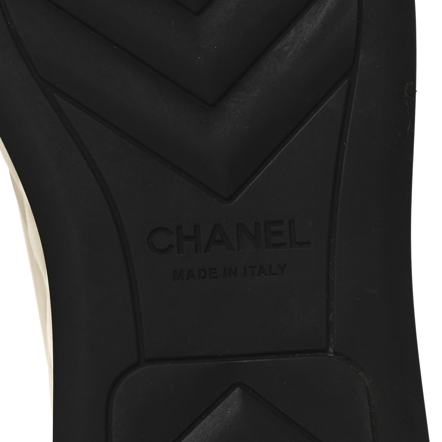 Chanel Lambskin Cap Toe CC Sneakers 39.5 White Black 7 of 9