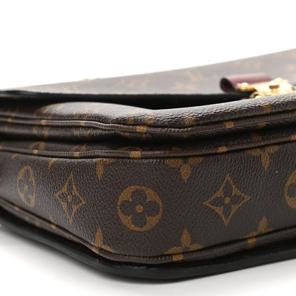 Louis Vuitton Monogram Braided Pochette Metis Safran 9 of 11