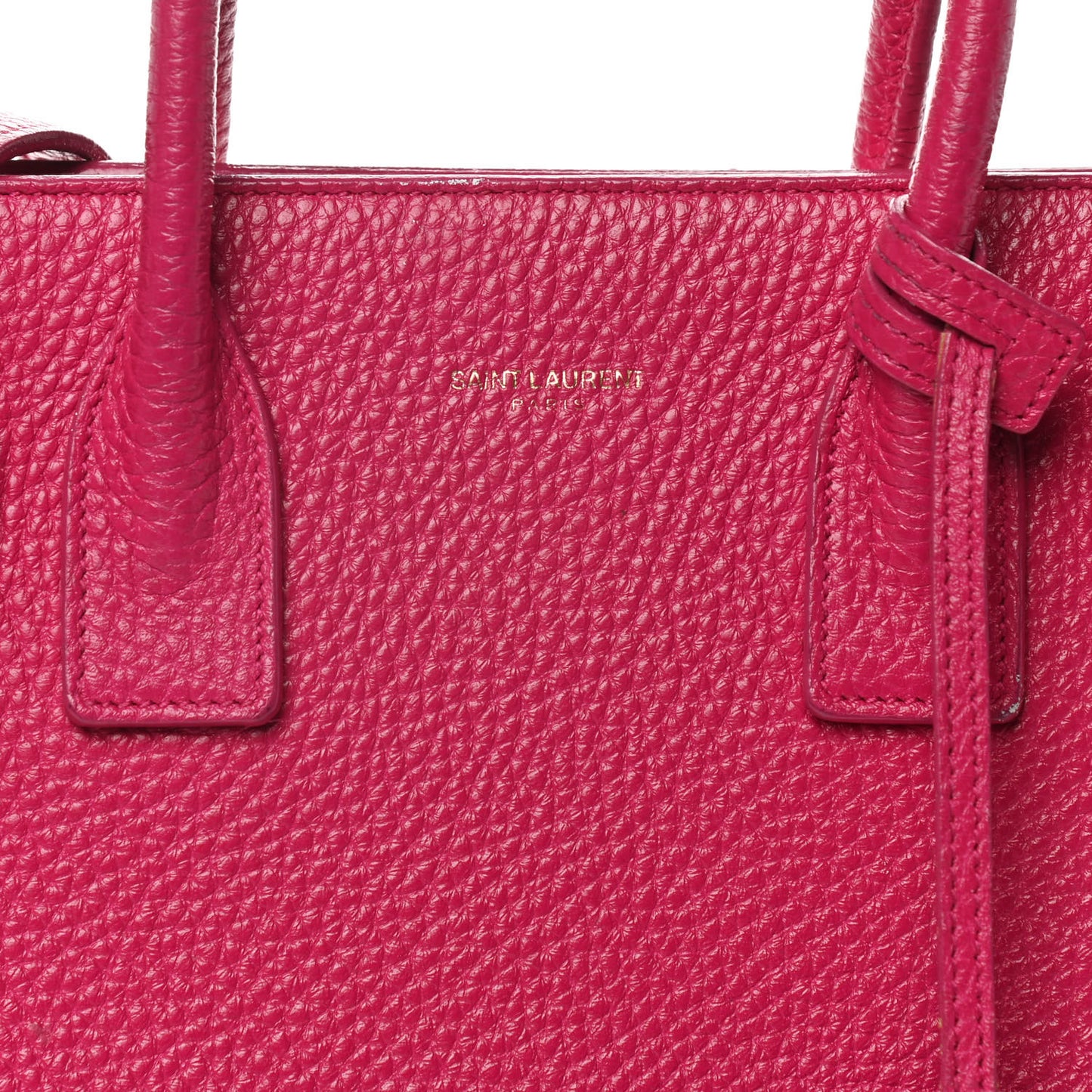 Grained Calfskin Baby Sac De Jour Lipstick Fuchsia