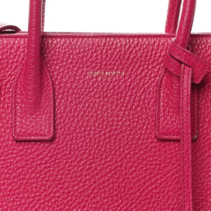 Saint Laurent Grained Calfskin Baby Sac De Jour Lipstick Fuchsia 7 of 14