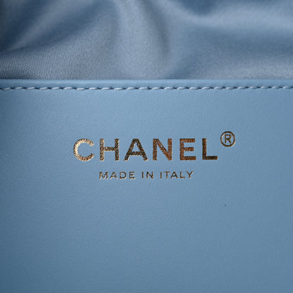 Chanel Washed Denim Quilted Small Chanel 25 Handbag Blue 6 of 10