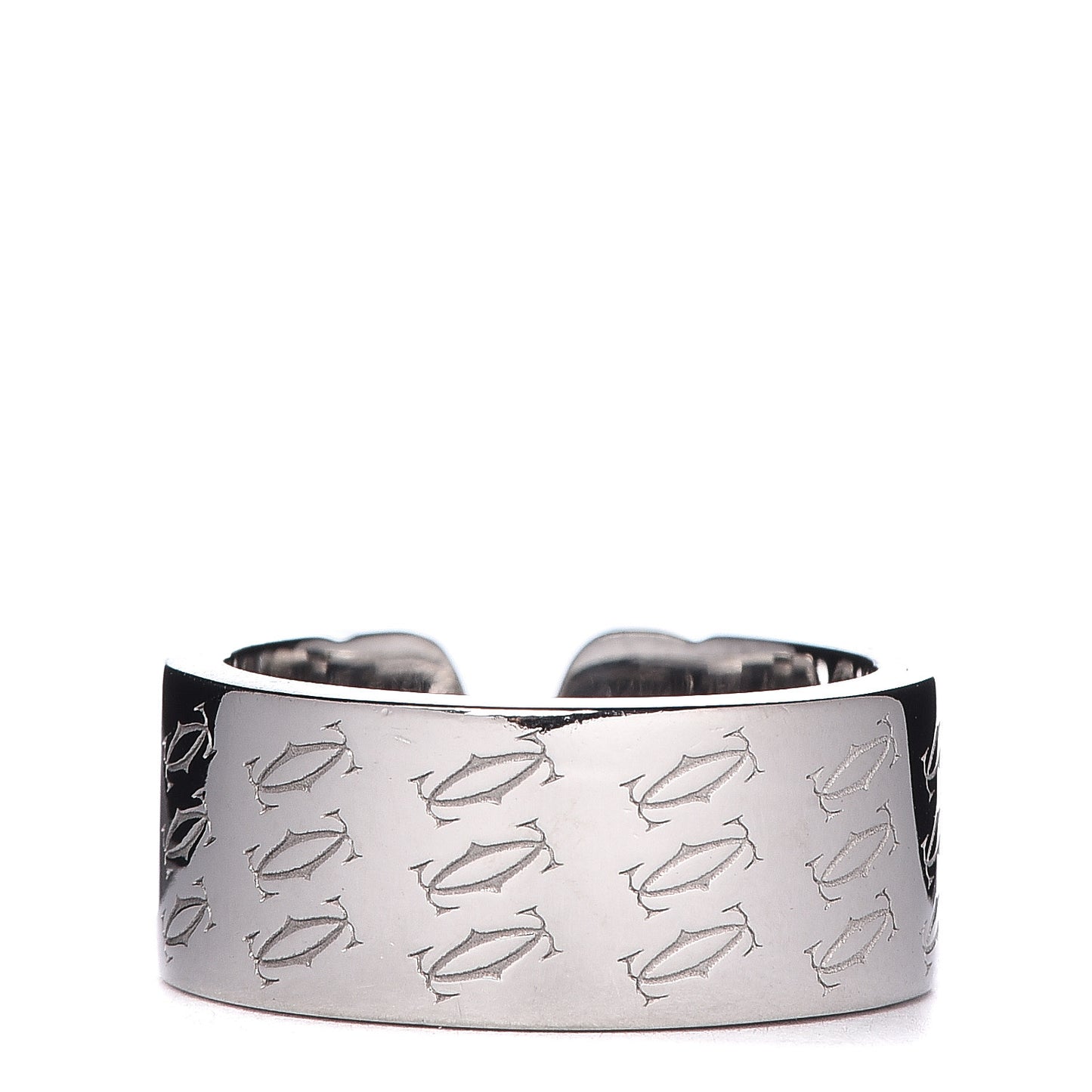 18K White Gold C De Christmas Ring 49 5