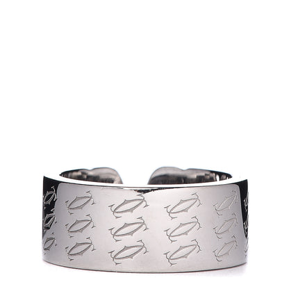 Cartier 18K White Gold C De Christmas Ring 49 5 3 of 4