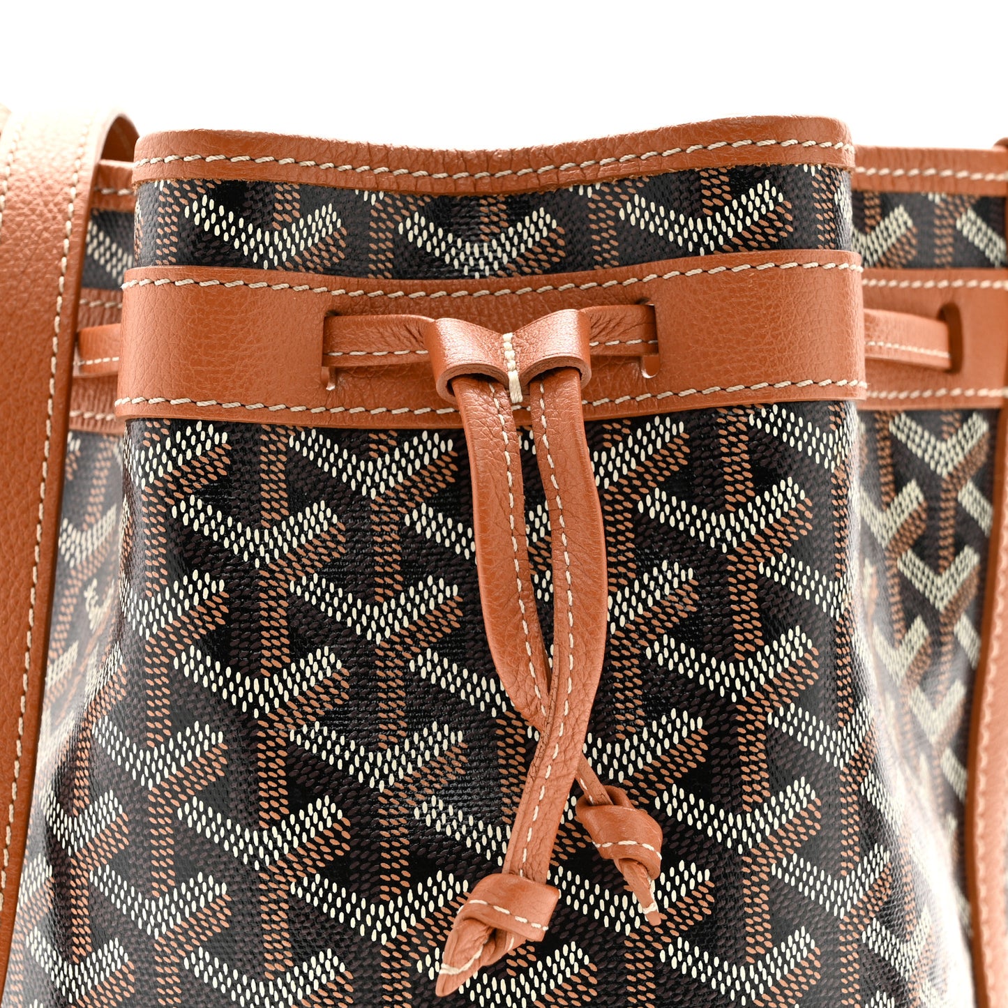 Goyardine Petit Flot Bucket Bag PM Black Gold