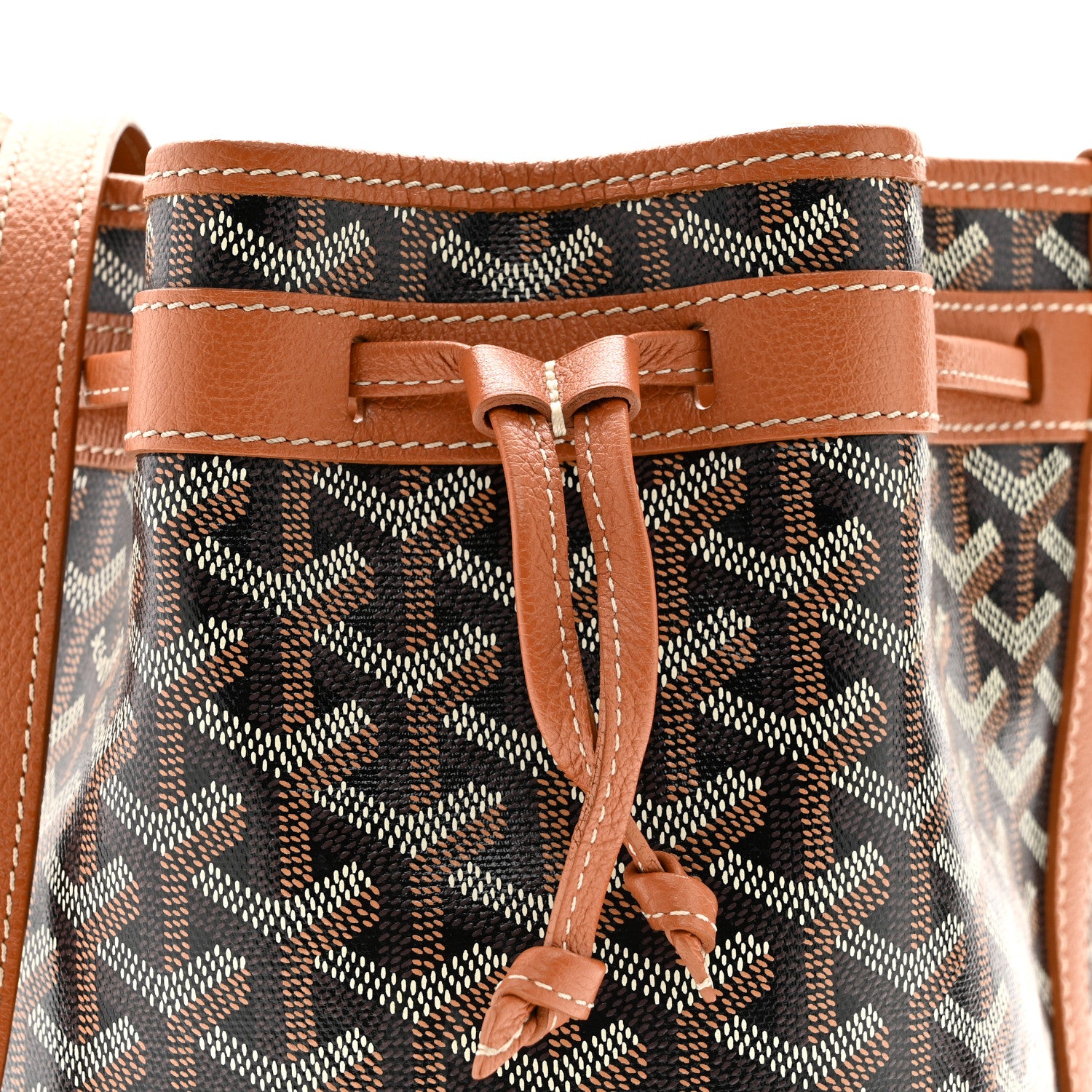 Goyard Goyardine Petit Flot Bucket Bag PM Black Gold 7 of 12
