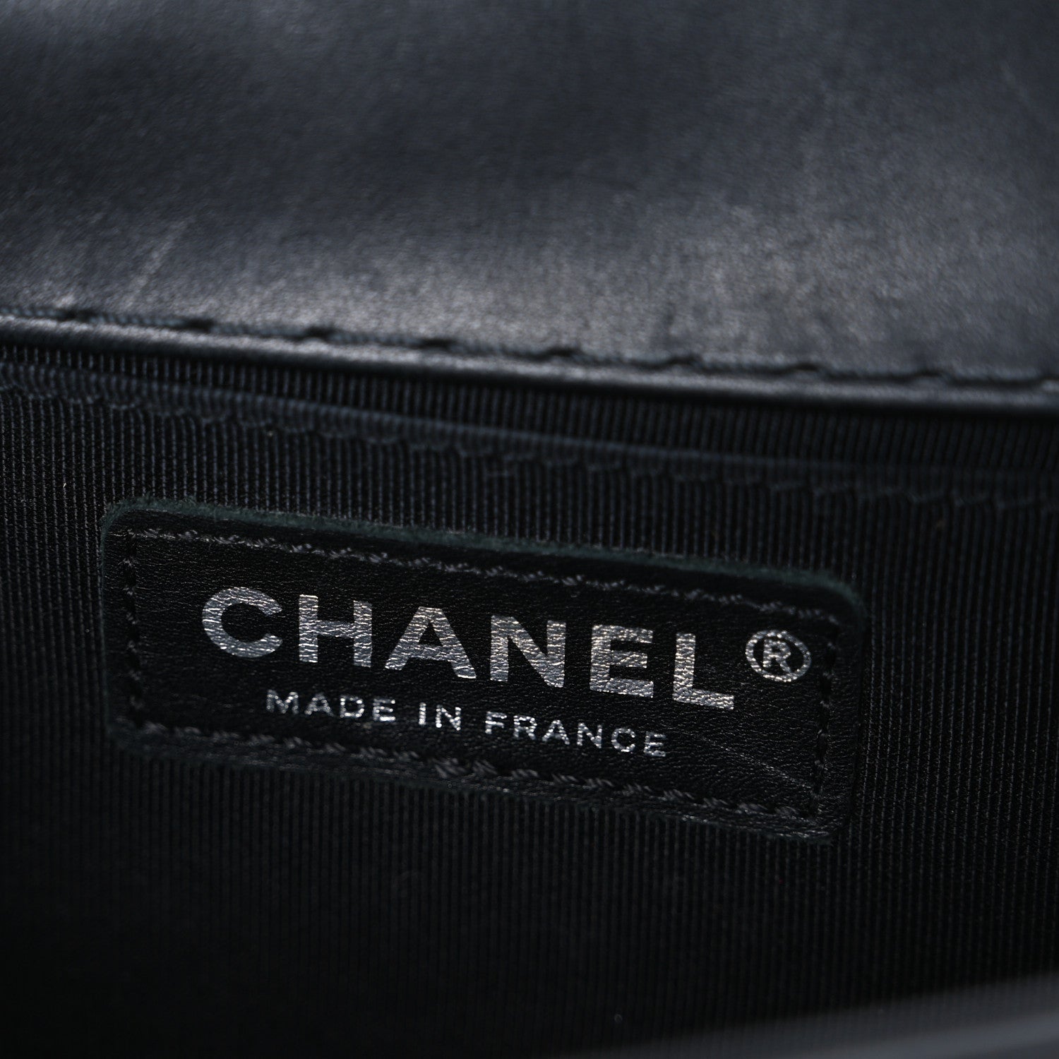 Chanel Calfskin Double Stitch Small Boy Flap Black 6 of 10