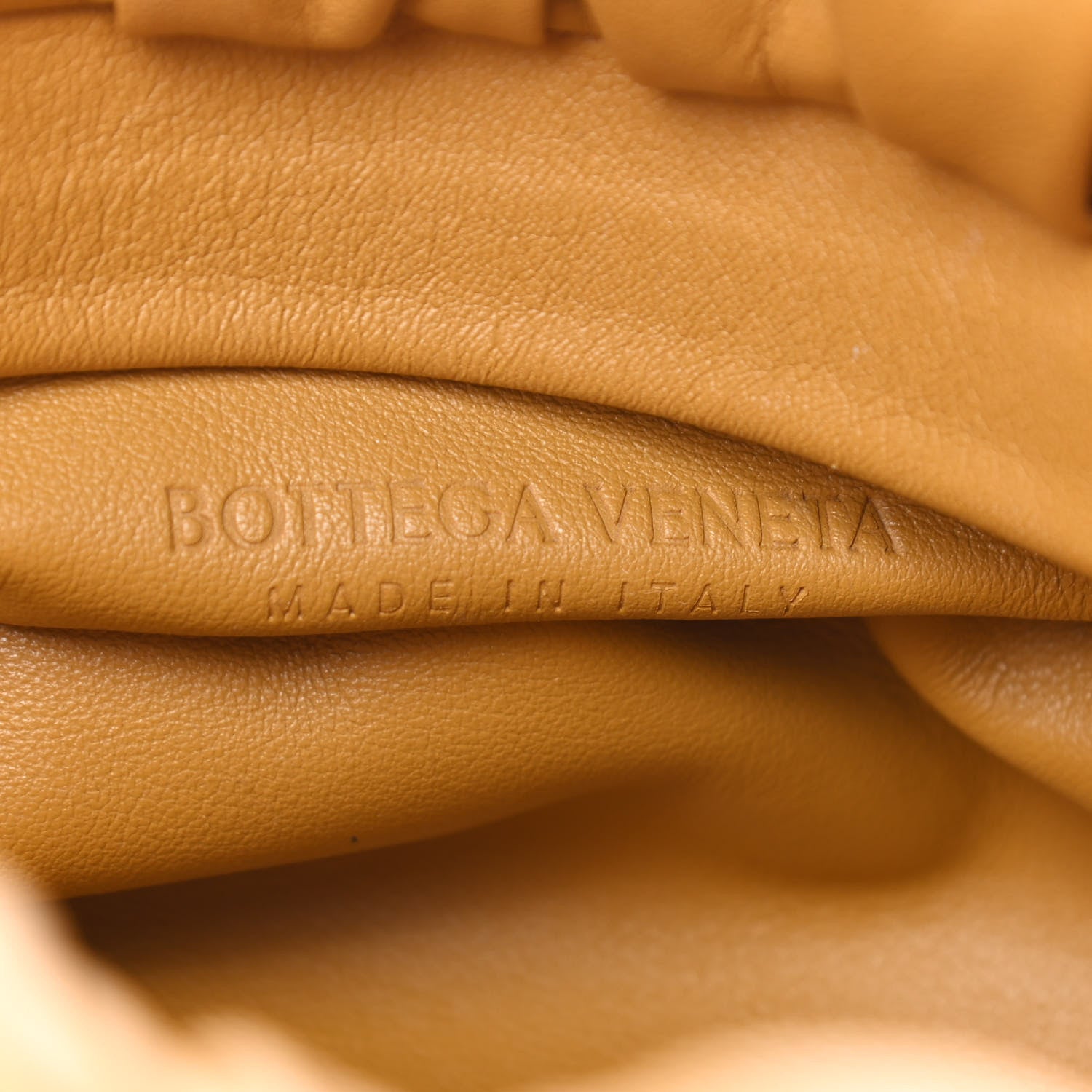 Bottega Veneta Calfskin The Pouch Chain Ocra 8 of 9