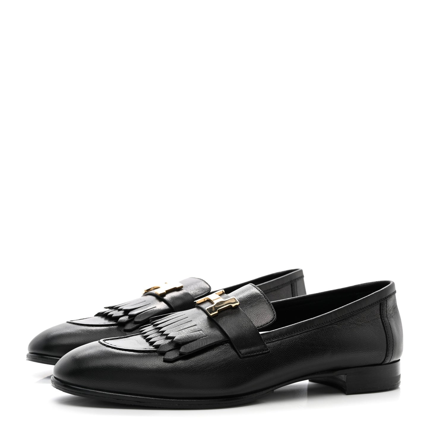 Goatskin Womens Royal Loafers 41 Black