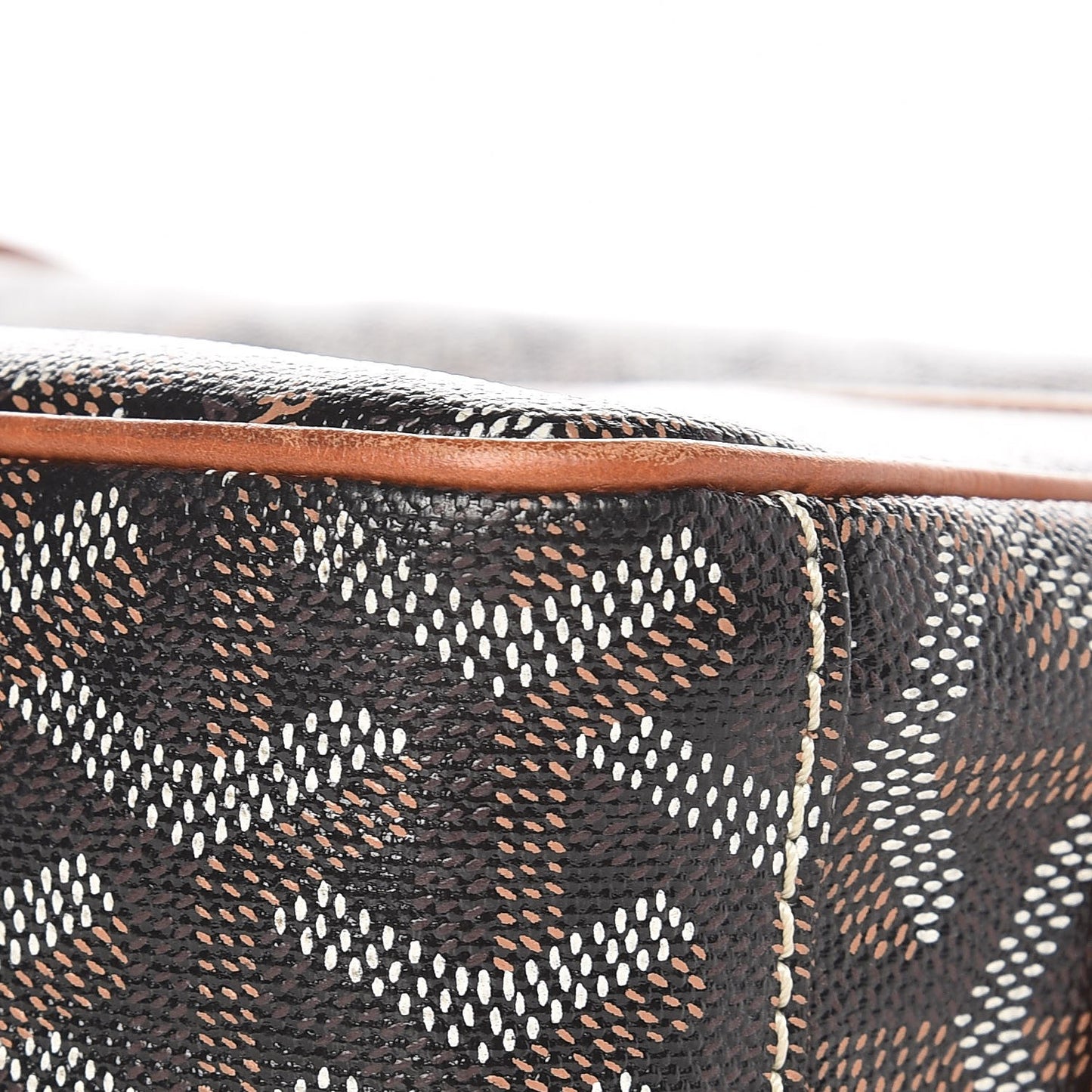 Goyardine Amacapvert Crossbody Bag Black Gold