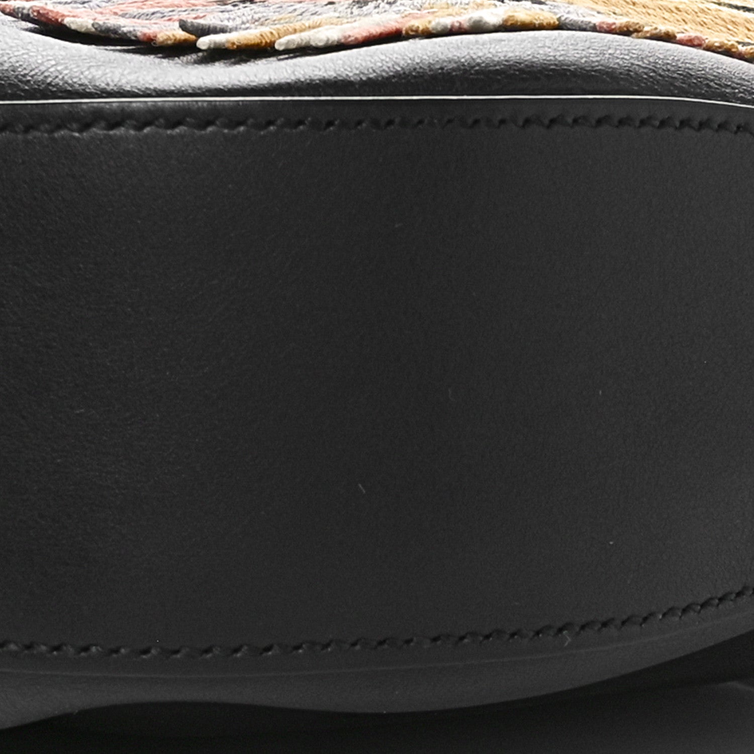 Gucci Calfskin Web Tiger Embroidered Large Dionysus Hobo Black 10 of 10