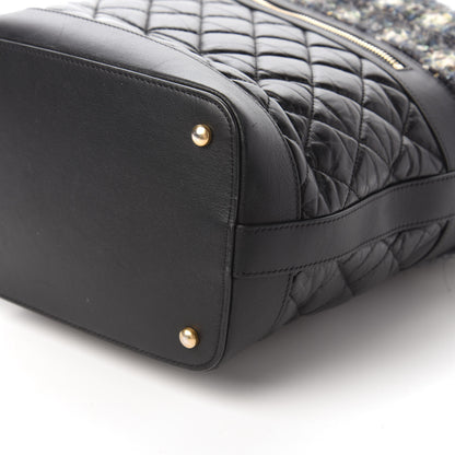 Chanel Tweed Aged Calfskin Quilted Casual Style Hobo Black 7 of 10