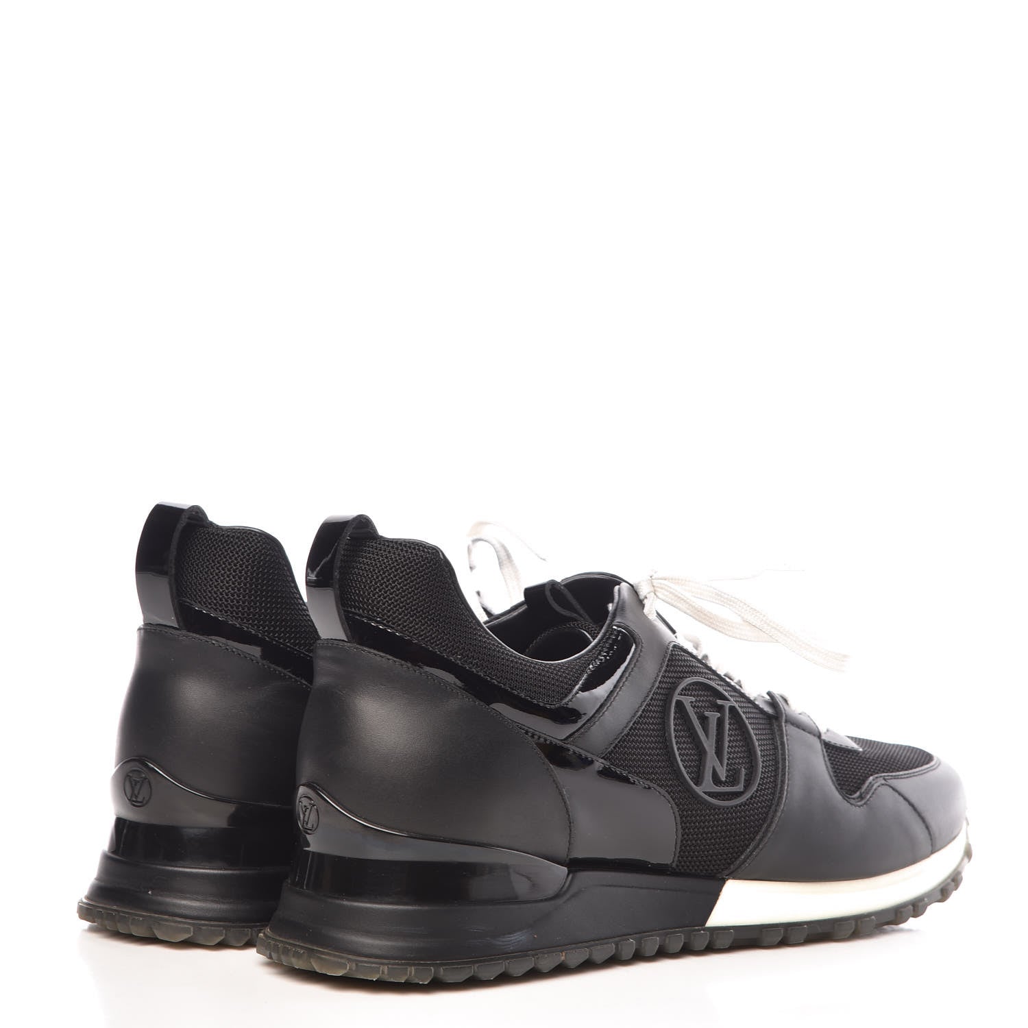 Louis Vuitton Calfskin Run Away Sneakers 40 Black 4 of 7
