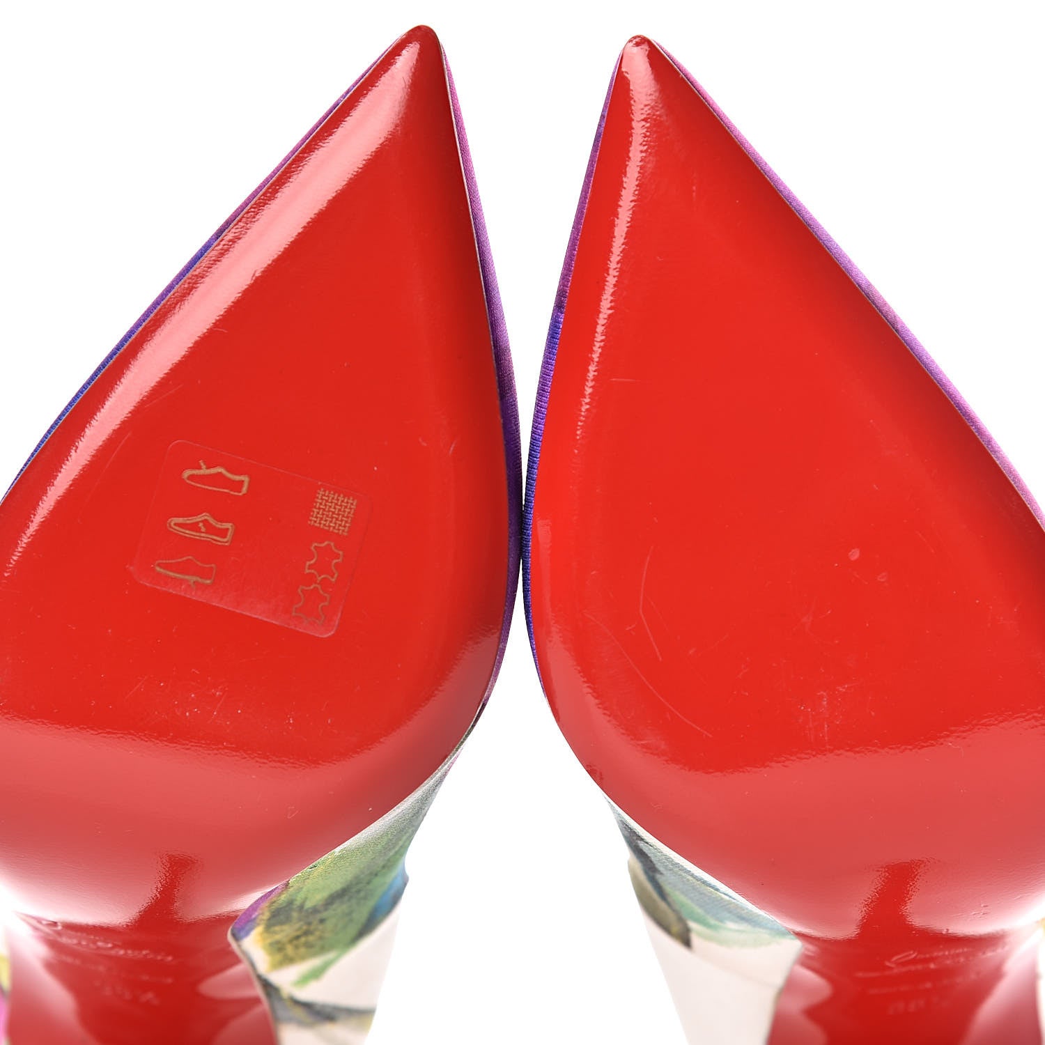 Christian Louboutin Satin Maxi Fiori Pigalle Follies 120 Pumps 38.5 Multicolor 7 of 8