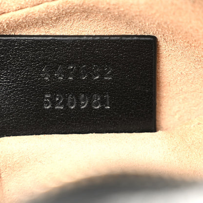 Gucci Calfskin Matelasse Small GG Marmont Chain Shoulder Bag Black 7 of 11