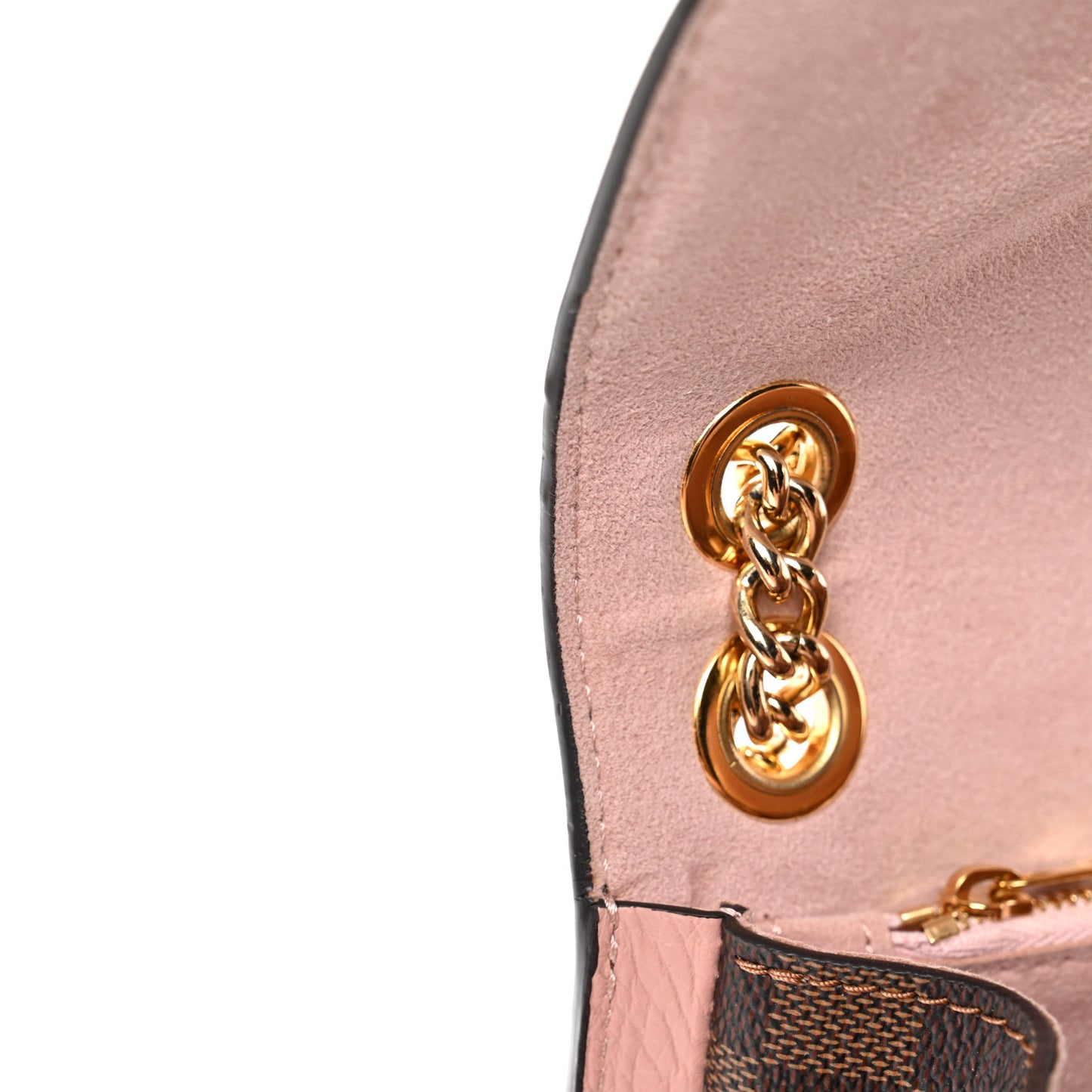 Damier Ebene Cuir Taurillon Wight Magnolia