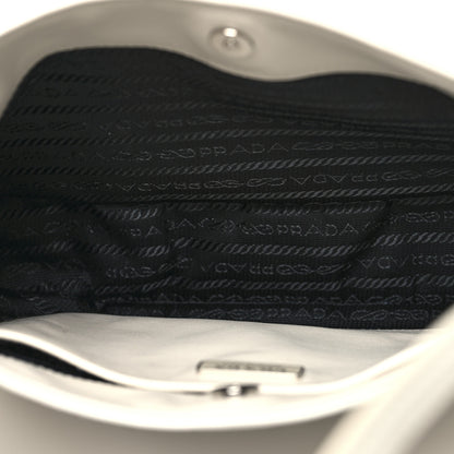 Prada Spazzolato Cleo Shoulder Bag White 5 of 9