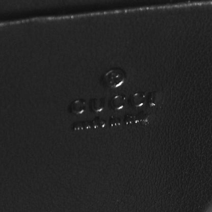 Gucci Calfskin Matelasse GG Marmont Chain Wallet Black 6 of 11