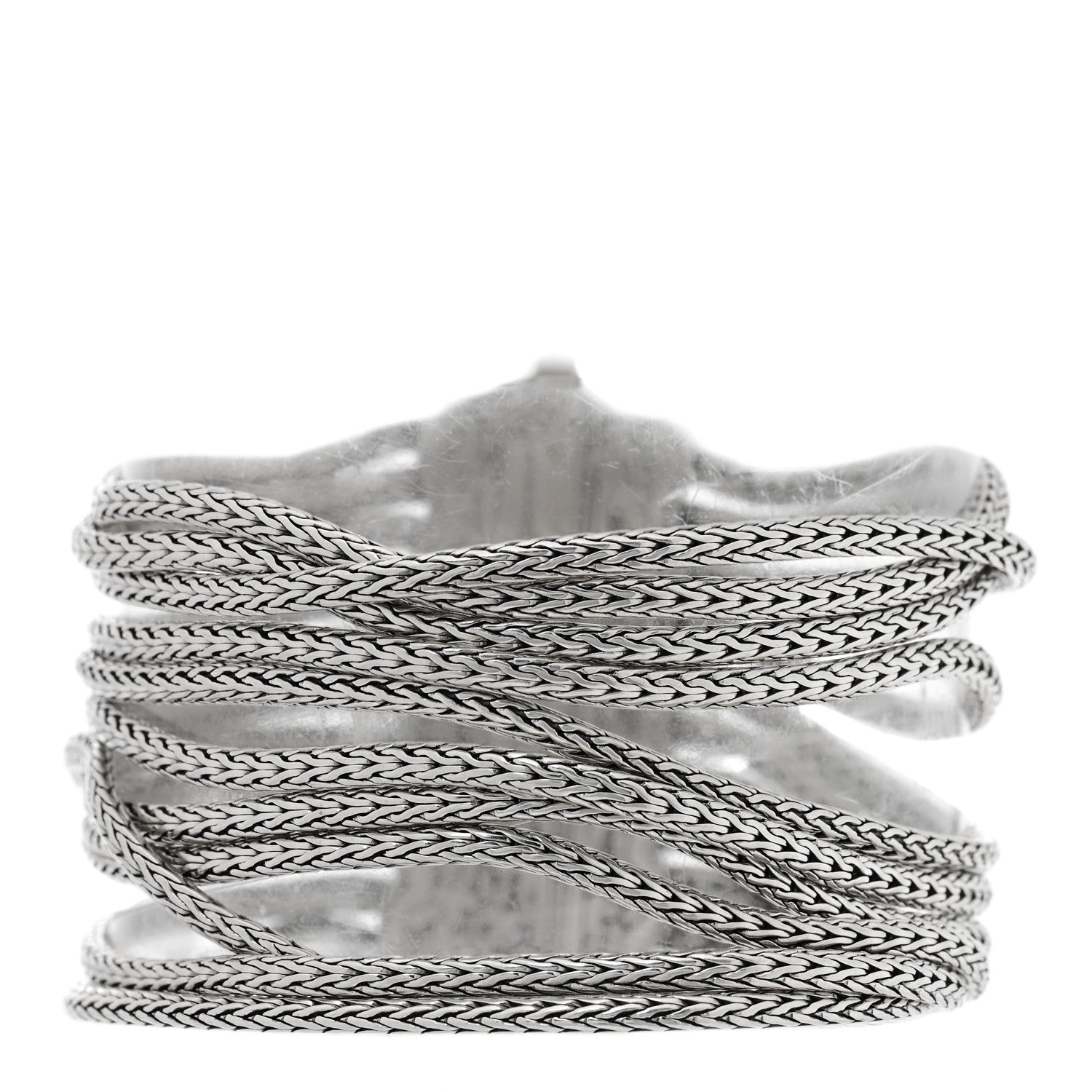 John Hardy Sterling Silver Kali Multi Row Chain Bracelet 1 of 3