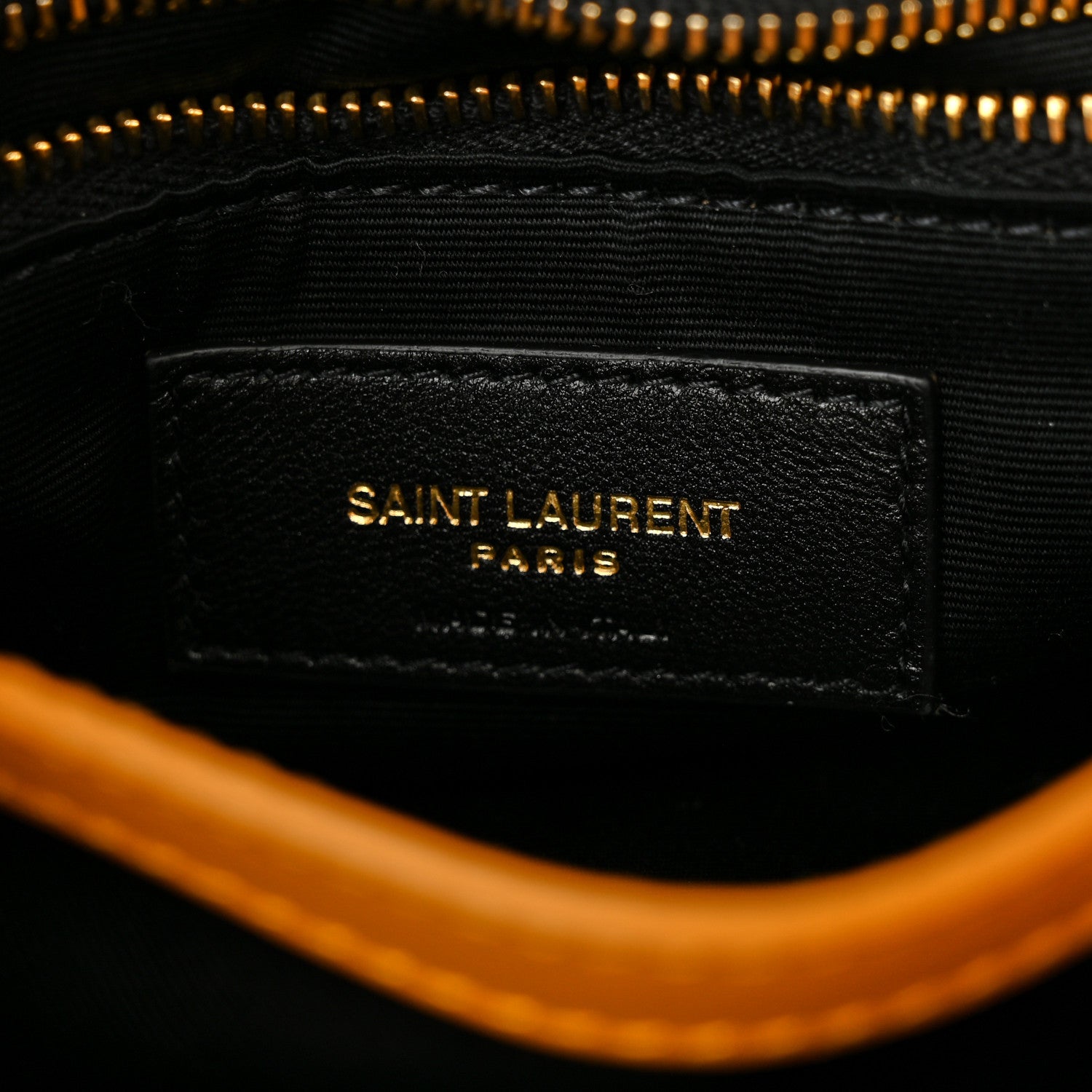 Saint Laurent Calfskin Y Quilted Monogram Toy Loulou Crossbody Bag Cheddar 6 of 10
