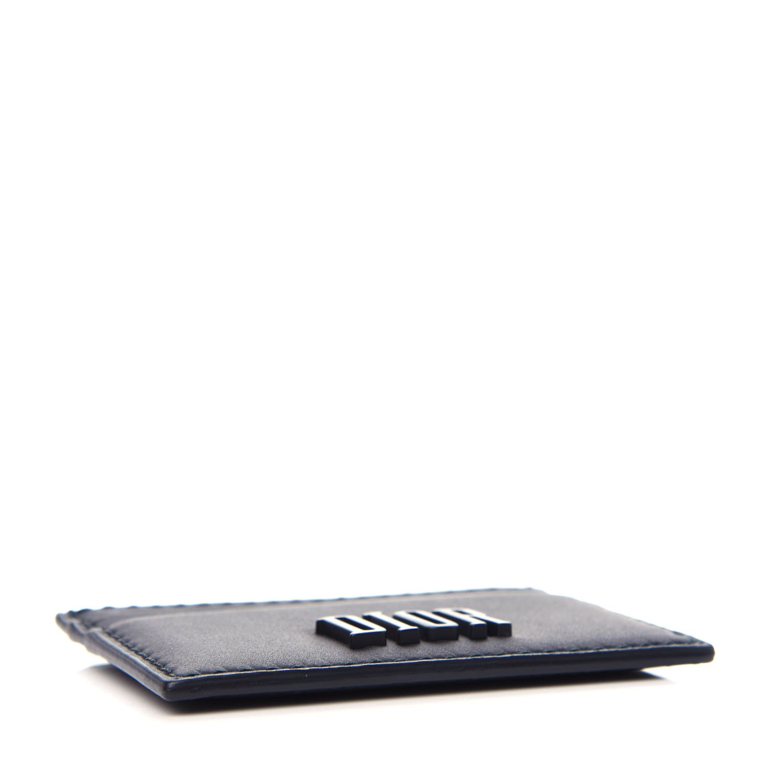 Christian Dior Calfskin D-Fence Card Holder Black 4 of 7
