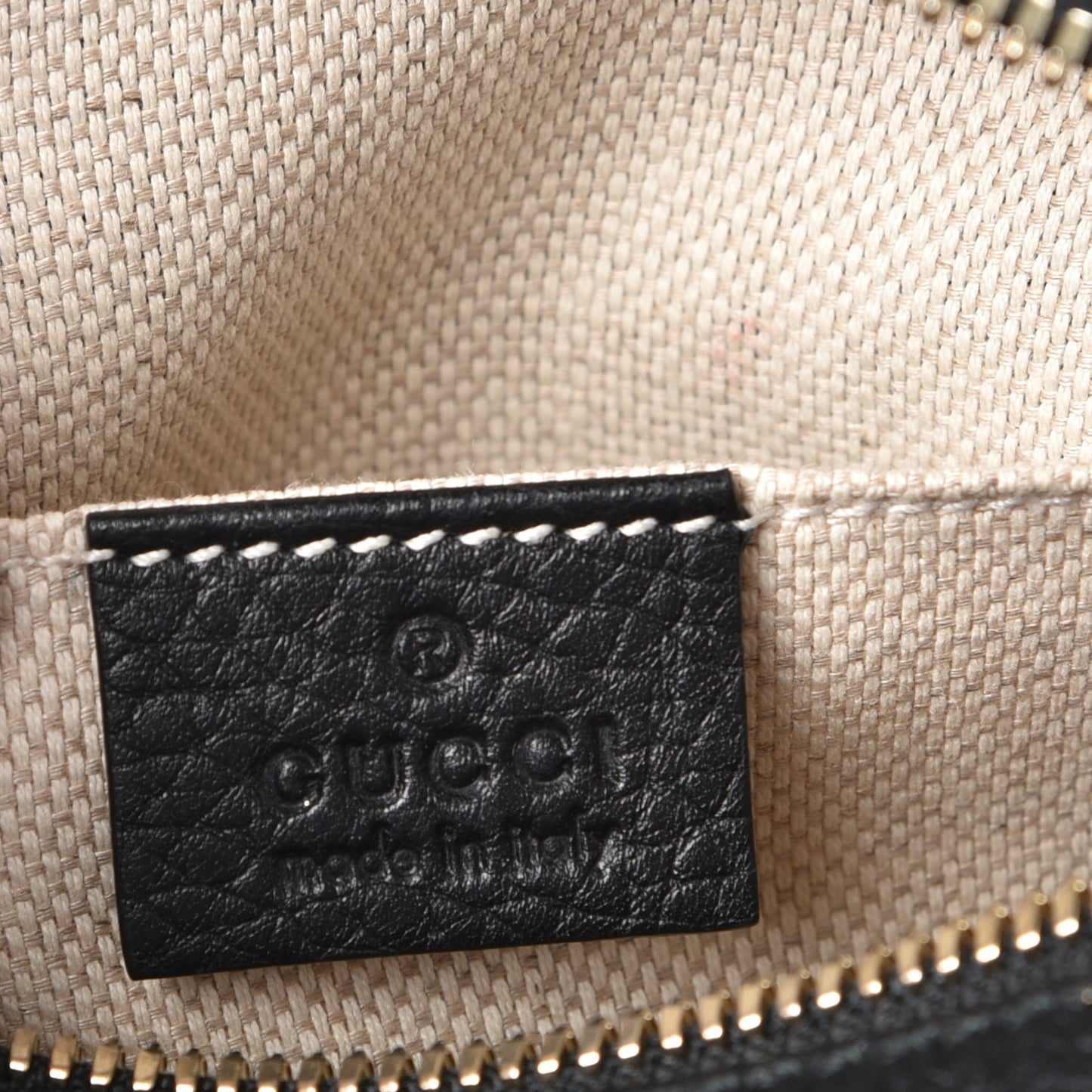 Pebbled Calfskin Small Soho Disco Bag Black