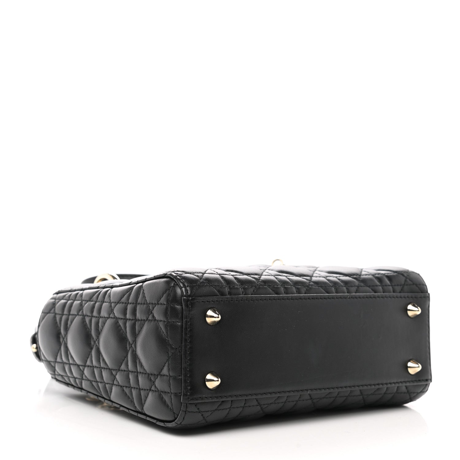 Christian Dior Lambskin Cannage Small My ABCDior Lady Dior Black 4 of 12