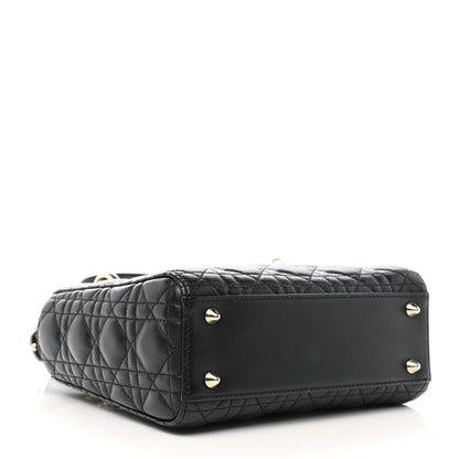 Christian Dior Lambskin Cannage Small My ABCDior Lady Dior Black 4 of 12