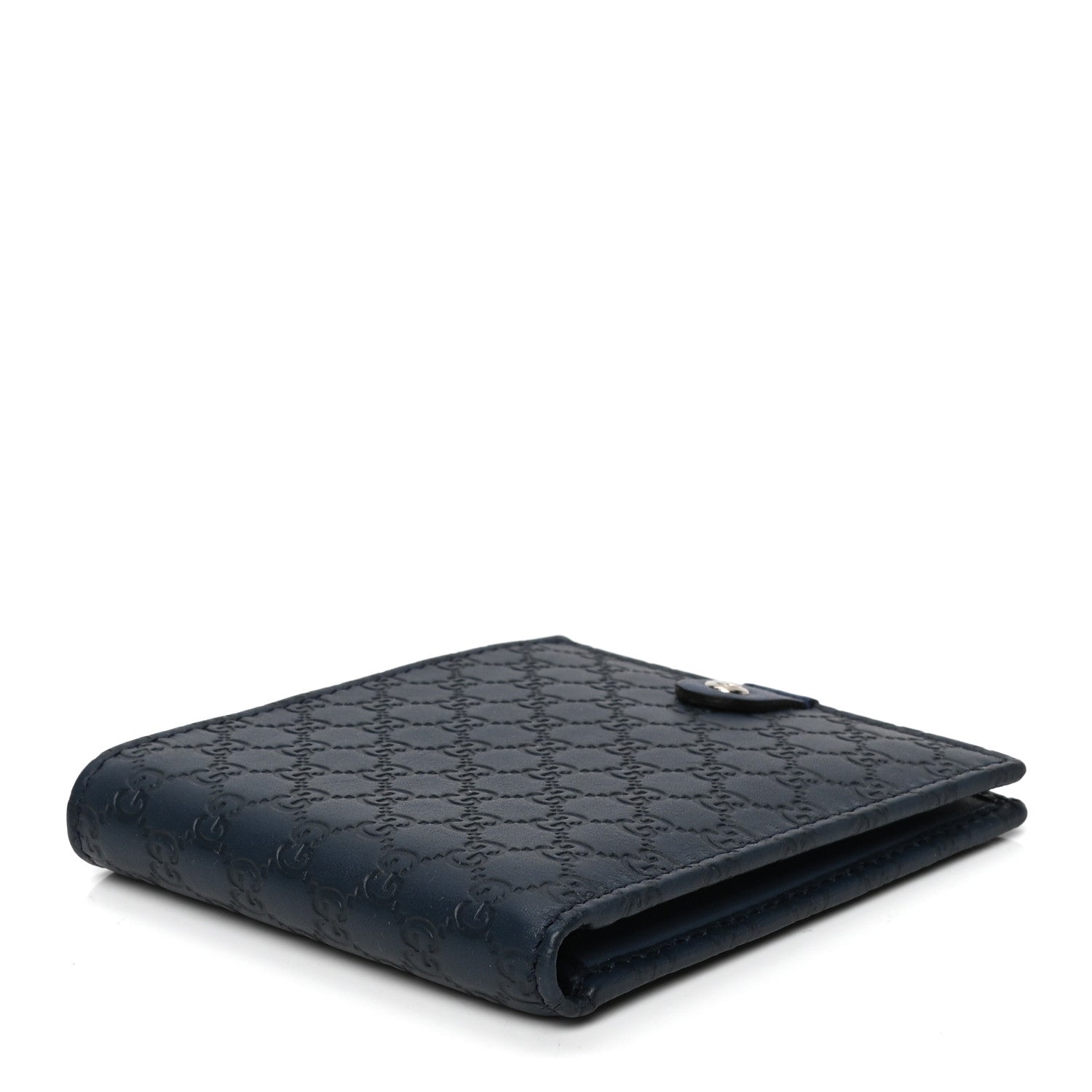 Gucci Microguccissima Bi-Fold Wallet Navy Blue 3 of 4