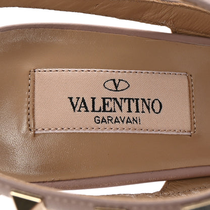 Valentino Garavani Patent Nappa Rockstud Ankle Strap 100mm Pumps 38.5 Poudre 8 of 9