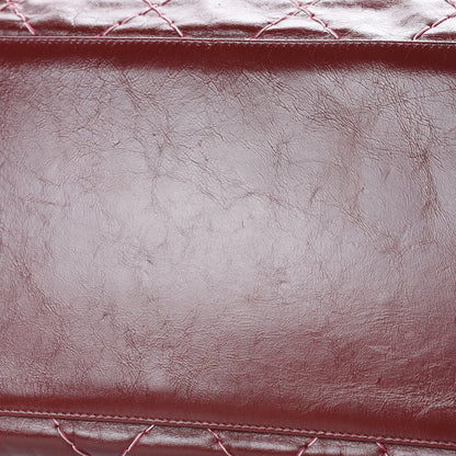 Chanel Glazed Goatskin Double Stitch Shoulder Bag Rouge 17 of 17