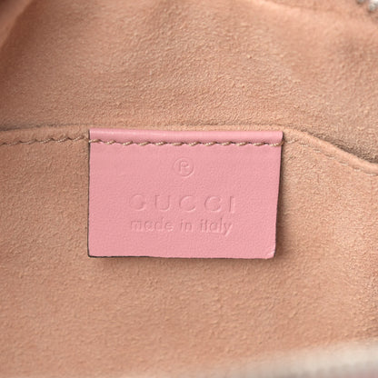 Gucci Calfskin Matelasse Small GG Marmont Chain Shoulder Bag Wild Rose 6 of 9