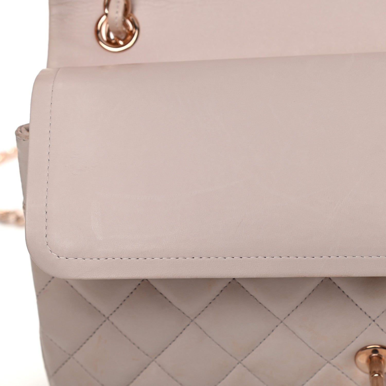 Chanel Lambskin Quilted Jumbo Double Flap Light Pink 13 of 19