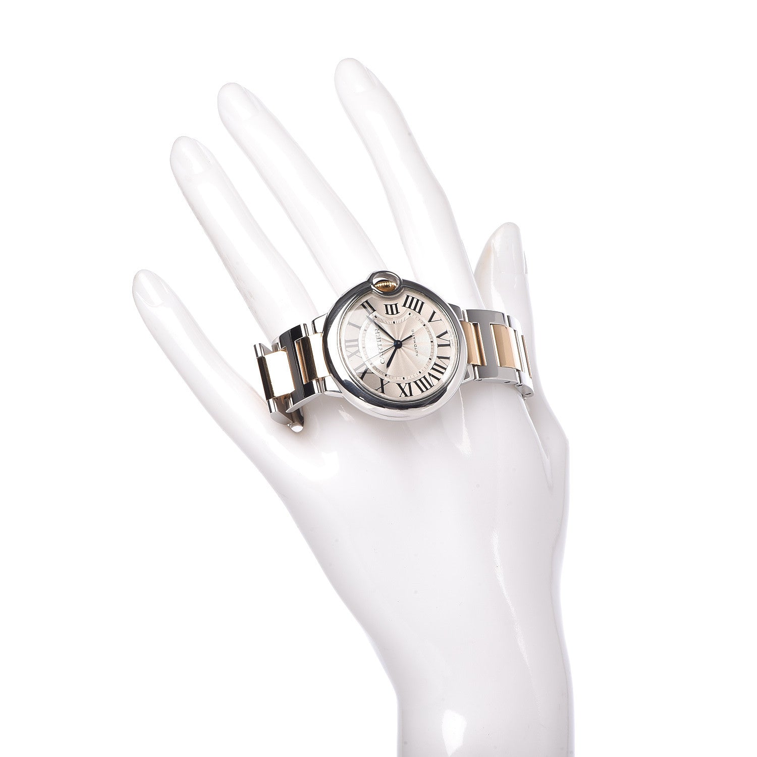 Cartier Stainless Steel 18K Yellow Gold 36mm Ballon Bleu De Automatic Watch 2 of 5