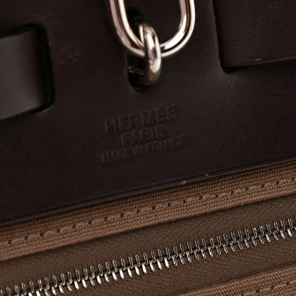 Hermes Vache Hunter Toile Herbag Zip 31 PM Etoupe Ebene 7 of 12