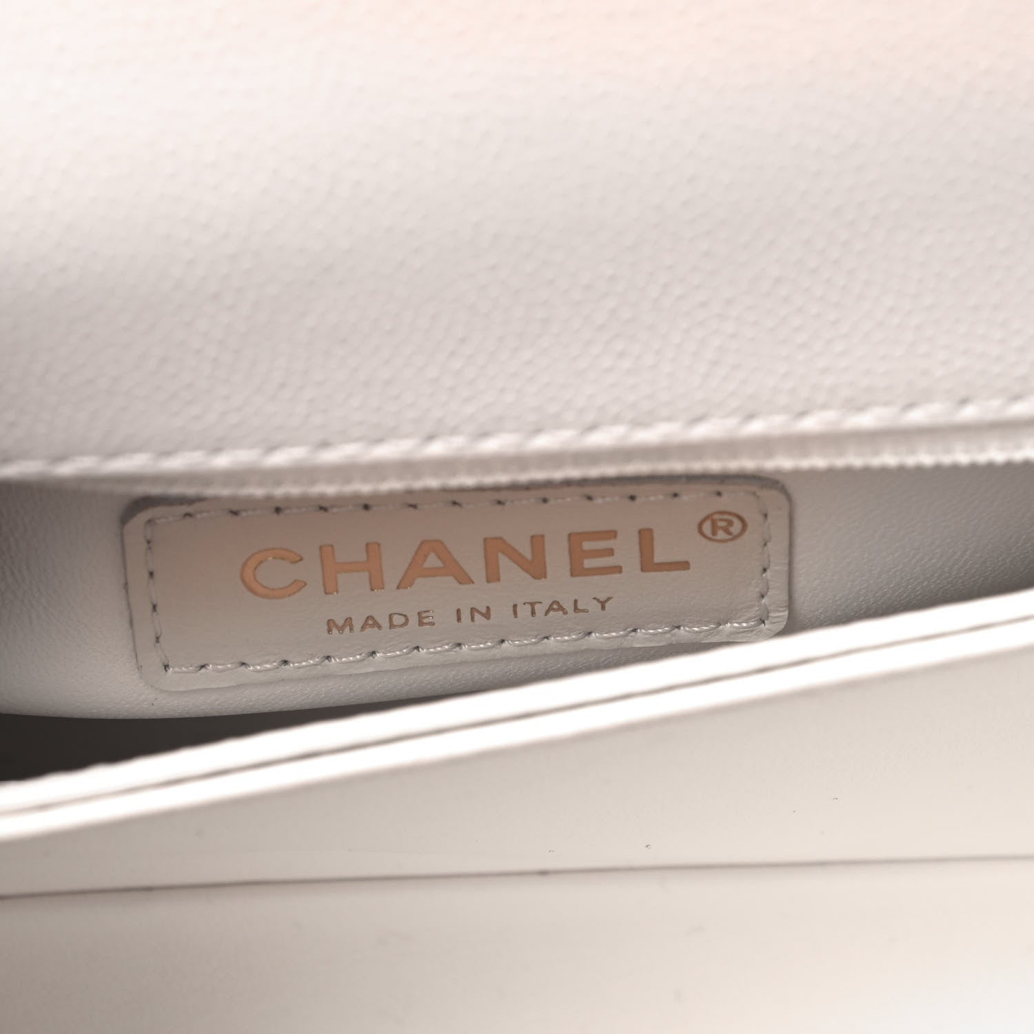 Chanel Caviar Quilted Mini Coco Handle Flap White 8 of 9