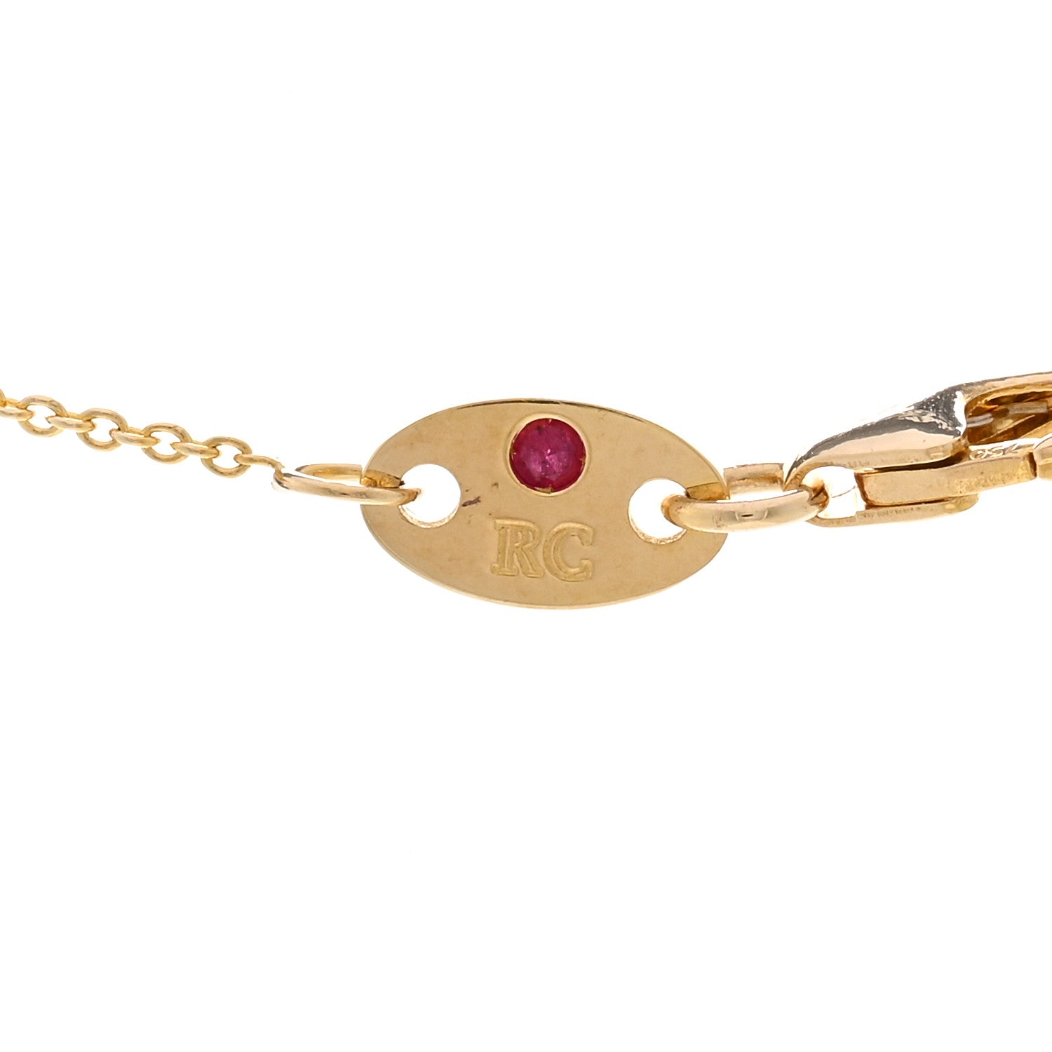 Roberto Coin 18K Yellow Gold Diamond .25ct Diamonds By The Inch Five Station Necklace 4 of 5