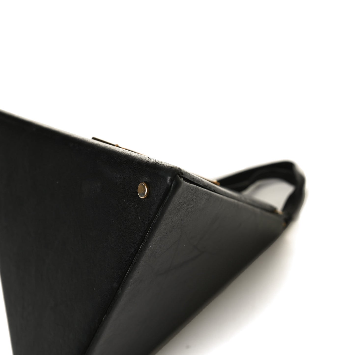 Lambskin Pyramid Clutch Black